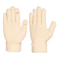 Cream - Side - Trespass Womens-Ladies Dom Winter Gloves