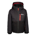 Black - Front - Trespass Childrens-Kids Keeya DLX Ski Jacket