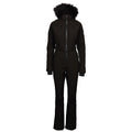 Black - Front - Trespass Womens-Ladies Valene DLX Ski Suit