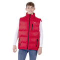 Red - Back - Trespass Mens Clasp Padded Gilet-Bodywarmer