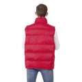 Red - Side - Trespass Mens Clasp Padded Gilet-Bodywarmer