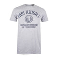 Grey - Front - Star Wars Mens Legendary Defenders Of The Republic Jedi Knight Marl T-Shirt