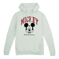 Sage - Front - Disney Womens-Ladies Collegiate Mickey Mouse Hoodie