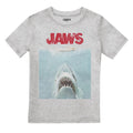 Sports Grey - Front - Jaws Boys Movie Poster T-Shirt