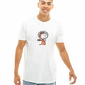 White - Lifestyle - Peanuts Mens Space Snoopy T-Shirt
