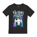 Black - Front - Venom Childrens-Kids Marble T-Shirt