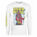 White-Yellow-Red - Front - Deadpool Mens 90's Arm Long-Sleeved T-Shirt