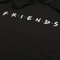 Black-White - Side - Friends Womens-Ladies Logo Hoodie