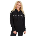 Black-White - Lifestyle - Friends Womens-Ladies Logo Hoodie