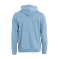 Light Blue - Back - Clique Mens Basic Full Zip Hoodie