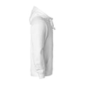 White - Side - Clique Mens Basic Full Zip Hoodie