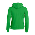 Apple Green - Back - Clique Womens-Ladies Plain Full Zip Hoodie