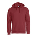 Burgundy - Front - Clique Unisex Adult Basic Hoodie