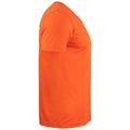 Blood Orange - Side - Clique Unisex Adult Basic Knitted V Neck T-Shirt