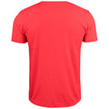 Red - Back - Clique Unisex Adult Basic Knitted V Neck T-Shirt