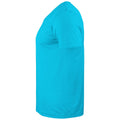 Turquoise - Lifestyle - Clique Unisex Adult Basic Knitted V Neck T-Shirt