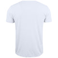 White - Back - Clique Unisex Adult Basic Knitted V Neck T-Shirt