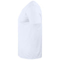 White - Lifestyle - Clique Unisex Adult Basic Knitted V Neck T-Shirt