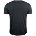 Black - Back - Clique Unisex Adult Basic Knitted V Neck T-Shirt