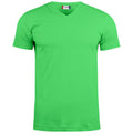 Apple Green - Front - Clique Unisex Adult Basic Knitted V Neck T-Shirt