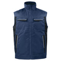 Navy - Front - Projob Mens Padded Gilet