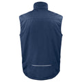 Navy - Back - Projob Mens Padded Gilet