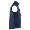 Navy - Side - Projob Mens Padded Gilet