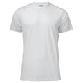 White - Front - Projob Mens Spun Dyed T-Shirt