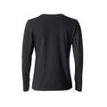 Black - Back - Clique Womens-Ladies Basic Long-Sleeved T-Shirt