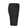 Black - Side - Projob Mens Cargo Shorts