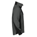 Grey - Side - Projob Mens Soft Shell Jacket