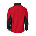 Red - Back - Projob Mens Soft Shell Jacket