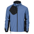 Sky Blue - Front - Projob Mens Soft Shell Jacket