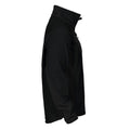 Black - Side - Projob Mens Soft Shell Jacket