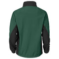 Forest Green - Back - Projob Mens Soft Shell Jacket