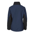 Navy - Back - Projob Womens-Ladies Soft Shell Jacket