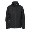 Black - Front - Projob Womens-Ladies Soft Shell Jacket