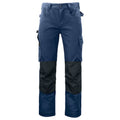 Navy - Front - Projob Mens Cargo Trousers