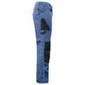 Sky Blue - Side - Projob Mens Cargo Trousers