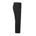 Black - Side - Projob Mens Zip-Off Cargo Trousers