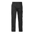 Black - Front - Projob Mens Zip-Off Cargo Trousers