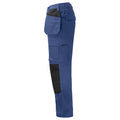 Sky Blue-Black - Lifestyle - Projob Mens 5530 Contrast Panel Cargo Trousers