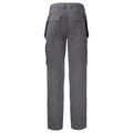 Grey - Back - Projob Mens 5530 Contrast Panel Cargo Trousers