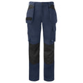 Marine - Front - Projob Mens 5530 Contrast Panel Cargo Trousers