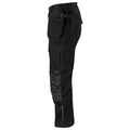 Black - Lifestyle - Projob Mens Stretch Plain Cargo Trousers