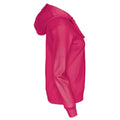 Dark Cerise - Side - Cottover Womens-Ladies Full Zip Hoodie