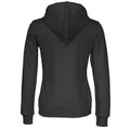 Black - Back - Cottover Womens-Ladies Full Zip Hoodie