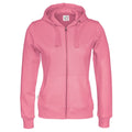 Pink - Front - Cottover Womens-Ladies Full Zip Hoodie