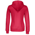 Red - Back - Cottover Womens-Ladies Full Zip Hoodie