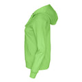 Green - Side - Cottover Womens-Ladies Full Zip Hoodie